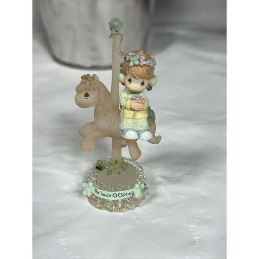 Precious Moments Voice of Spring 2000‎ Carousel Horse Figurine Vintage